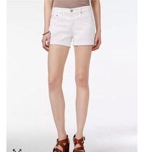 AG Adriano Goldschmied Hailey White Ex-boyfriend Jeans shorts size 29 Roll up